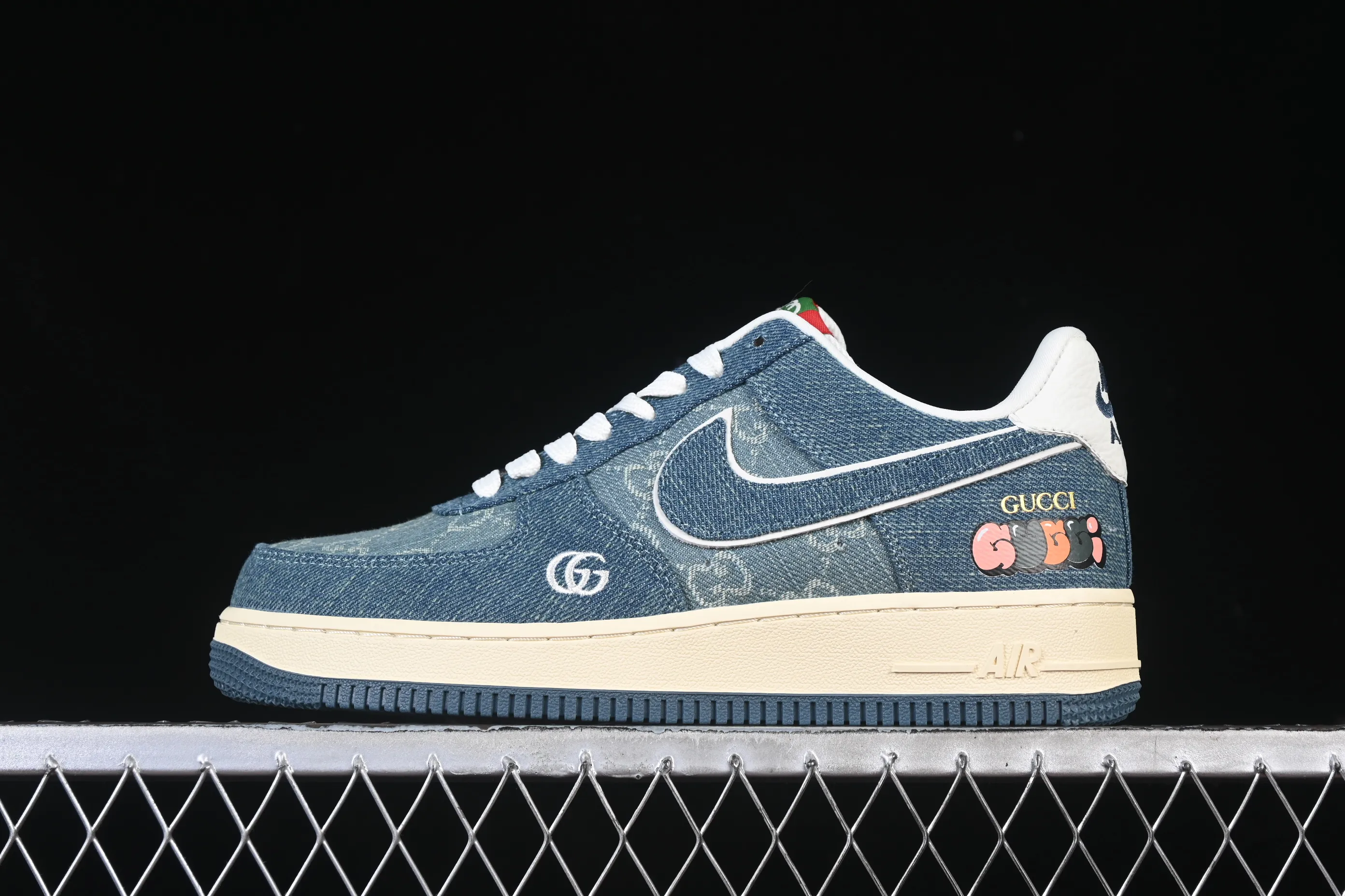 All categories Nk Air Force 1 Air Force series Nk Air Force 1 Low Air Force low top Nike Air Force 1'07 Low Gucci joint blue denim Air Force 1 low top casual sneakers SC0601-561